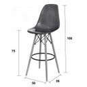 Ver imagem 4 de Banqueta Estofada Base Madeira Or Design