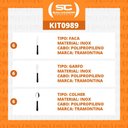 Ver imagem 2 de KIT - Jogo de Facas, Garfos e Colheres Leme 18 Peças em Aço Inox Cabo Preto PBAG - Tramontina