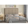 Cabeceira Cama Box Casal 1,40 Lotus para Quarto em Linho Bege- Larbelle - 6