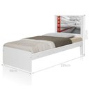 Ver imagem 1 de Cama Solteiro com Cabeceira Cidade San Francisco