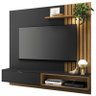 Painel para Tv Suspenso Ambiente Tocantins 1.8 Preto Acetinado Noce Milano - Colibri - 2
