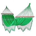 Ver imagem 1 de Rede de Dormir e Descanso Casal Verde Bandeira com Madeira