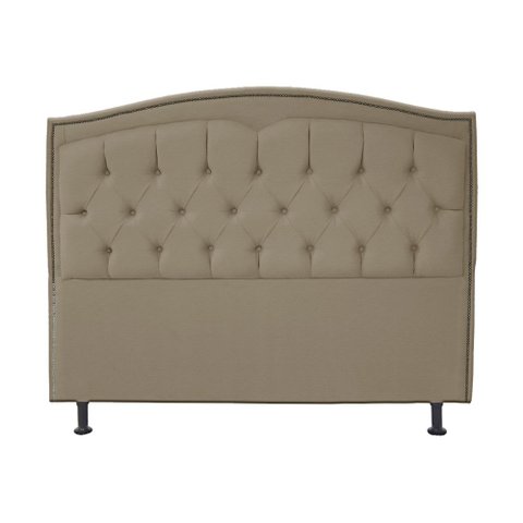 Cabeceira Queen 160 Cm para Cama Box Diana Suede Capuccino - Fina Mobília