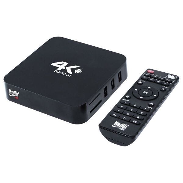 Conversor Smart TV Box 4K 1G Android com Wi-Fi Bs9700 - 1