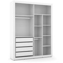 Ver imagem 6 de Quarto de Bebe 4 Portas Tutto New com Capitonê New Boucle e Gaveteiro Branco Acetinado - Matic