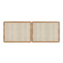 Ver imagem 4 de Cabeceira Casal 160cm e 2 Mesas de Cabeceira com 2 Gavetas Cor:hanover com Dourado