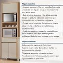 Ver mais imagens de Paneleiro 3 Portas 1 Gaveta Torre Quente Nesher Condessa 100% MDF Cinza/Carvalho Greige