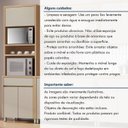 Ver mais imagens de Paneleiro 3 Portas 1 Gaveta Torre Quente Nesher Condessa 100% MDF Cinza/Carvalho Greige