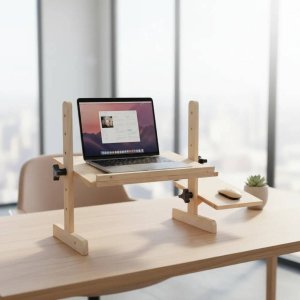 Suporte Mesa Notebook Madeira Cama Sofá Base Mouse Premium