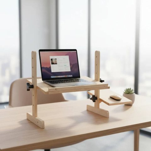 Suporte Mesa Notebook Madeira Cama Sofá Base Mouse Premium