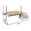 Ver imagem 3 de Suporte Mesa Notebook Madeira Cama Sofá Base Mouse Premium