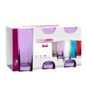 Jogo 6 Copos Vidro Bali Quadrado 320ml Lilás Colorido - 2