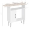 Mesa de Passar Roupa 90cm 1 Porta FLC Branco - 2