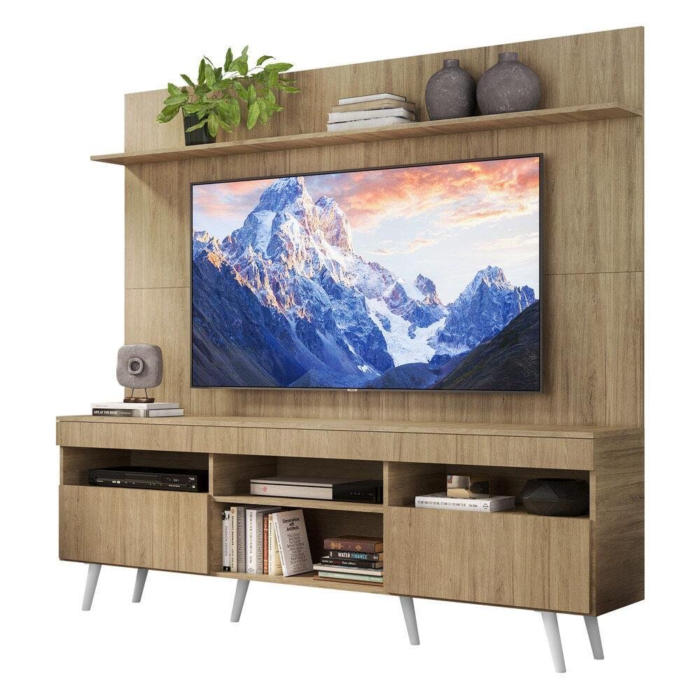 Rack Retrô com Painel e Suporte TV 65