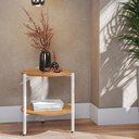 Ver imagem 1 de Mesa de Centro Kappesberg Industrial com 1 Prateleira Canela/branco 52cm X 47cm
