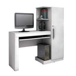 Mesa para Computador com Armário 1 Porta 1 Gaveta Office Valdemóveis - 3