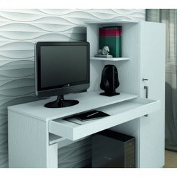 Mesa para Computador com Armário 1 Porta 1 Gaveta Office Valdemóveis - 4
