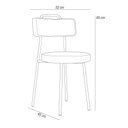 Ver imagem 5 de Kit 8 Cadeiras Cozinha Sala Jantar Barcelona L02 Facto Verde Musgo Couríssimo Whisky - Lyam Decor