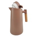 Ver imagem 4 de Garrafa Térmica de 1l Marrom com Display Led e Cabo de Madeira Quente e Fria