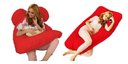 Ver imagem 5 de Almofada Extra Grande P/grávida Dormir De Lado Envio Rápido - Vermelho