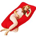 Ver imagem 1 de Almofada Extra Grande P/grávida Dormir De Lado Envio Rápido - Vermelho