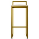 Ver imagem 6 de Kit 04 Banquetas Altas Para Cozinha Sala De Jantar Hanna L02 Dourado Suede Bege - Lyam Decor