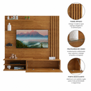 Ver imagem 4 de Painel Sublime Decorativo p/ TV 60 Polegadas Ripado Lateral