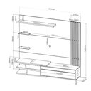 Ver imagem 5 de Painel Sublime Decorativo p/ TV 60 Polegadas Ripado Lateral