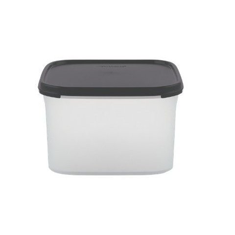 Modular Quadrado 2,6 Litros Transparente com Tampa Preta Tupperware