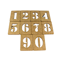 Ver imagem 3 de Molde Alfabeto Stencil Letras Numeros Feito De Madeira 100% MDF Vazado