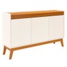 Buffet Aparador Ripado 3 Portas com Pés de Mdf Astúrias 136cm - 4