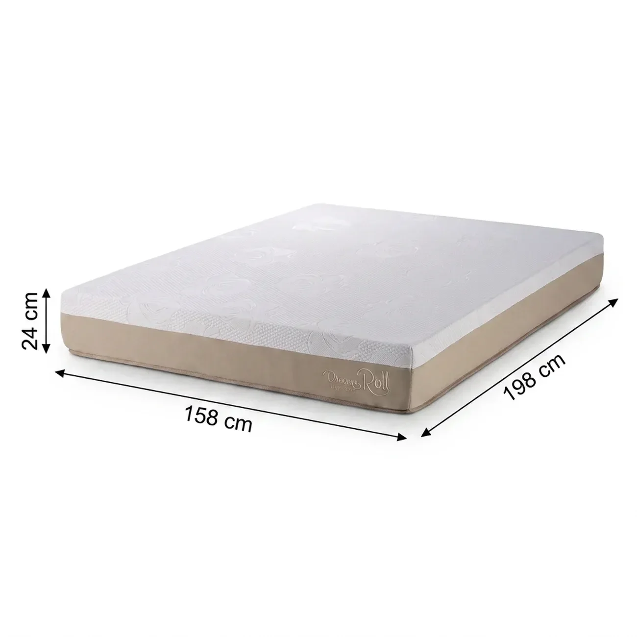 Ver imagem 3 de Colchão para Cama Queen de Mola Ensacada Firme Enrolado À Vácuo 158CMX198CMX24CM Dreams Roll