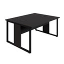 Ver imagem 2 de Mesa de Trabalho para Escritório 2 Lugares Preta 1,50m F5