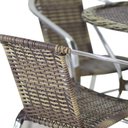Ver imagem 5 de 4 Cadeiras e Mesa com Tampo Varanda Piscina Jardim Cappuccino