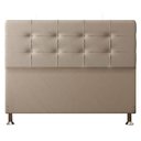Ver imagem 1 de Cabeceira Queen 1,60m Atenas Suede Bege