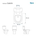 Ver imagem 3 de Tampa de Vaso Poliester com Amortecedor Laura Branco para Bacia Roca