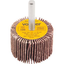 Roda de Lixa 40x25mm com Haste G100 - Vonder - 1