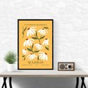 Ver imagem 1 de Quadro Flower Market Madrid Amarelo 33x24cm - com Vidro:moldura Preta