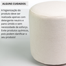 Kit 02 Puff Perse Decorativo Tecido Boucle Banqueta Puffe Redondo - 5
