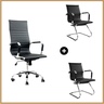 Conjunto de Cadeiras Charles Eams Esteirinha Preta - 2911 - 5