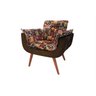 Poltrona Opala Retrô 1 Lugar Marron - 2
