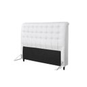 Ver imagem 2 de Cabeceira Casal Dama 140cm para Box 138cm Estofada Tecido PVC - Simbal