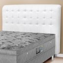 Ver imagem 1 de Cabeceira Casal Dama 140cm para Box 138cm Estofada Tecido PVC - Simbal