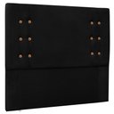Ver imagem 1 de Cabeceira Estofada Cama Box Casal Queen Size Monreale 160cm Suede Preto - Desk Design
