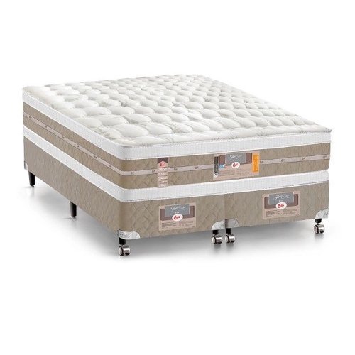 Cama Box + Colchão Castor Queen Silver Star Air Double Face Pocket 158x198x61cm - 2