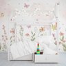 Papel de Parede Adesivo Jardim de Flores  140ALTURAX250LARGURA - 2
