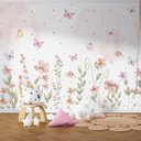 Ver imagem 3 de Papel de Parede Adesivo Jardim de Flores  140ALTURAX250LARGURA