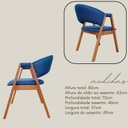 Ver imagem 3 de Poltronas de Jantar 6 Unidades Poltronas Sofisticadas em Linho
