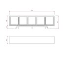 Ver imagem 5 de Balcão Buffet Ricco 273 Laminado 5 Portas com Palhinha Amêndoa