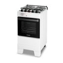 Ver imagem 2 de Fogão a Gás Esmaltec Mesa Inox Tampa de Vidro Forno 50l Ideal Top Branco 4 Bocas Bivolt